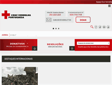 Tablet Screenshot of cruzvermelha.pt